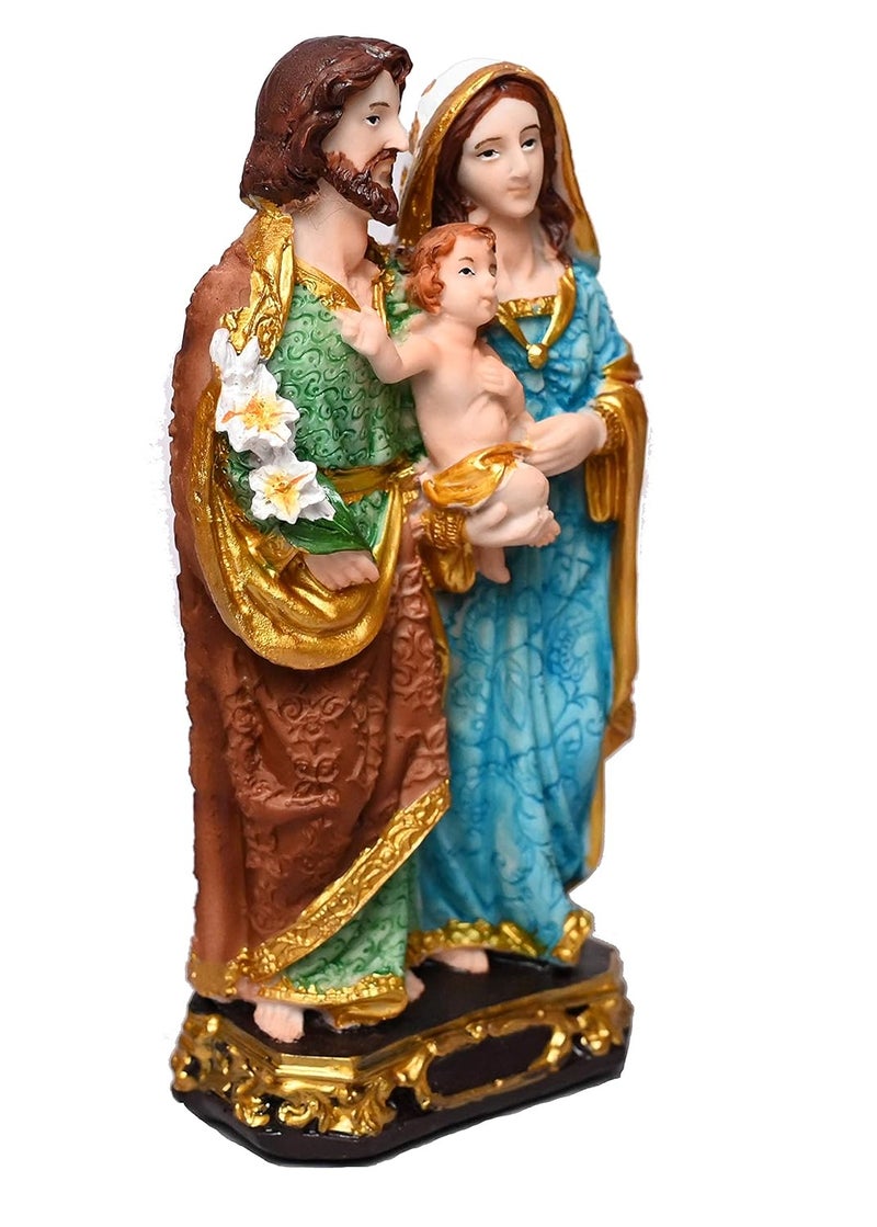KariGhar Holy Family Decorative Christian Statues for Car DashboardHomeLiving RoomPrayer RoomGifting Multicolour15X27X55 inch Car - Image 5