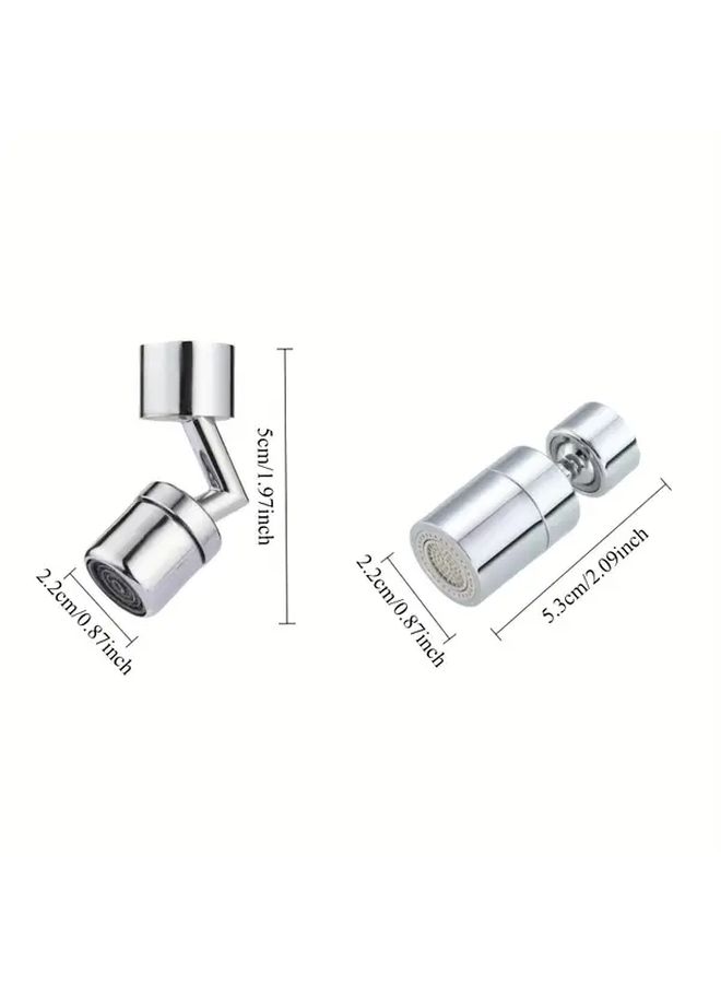 720 Degree Rotating Faucet Extender Dual Flow Modes Splash Proof Quick Connect for Kitchen Sink Double Stop Double Out - Image 3