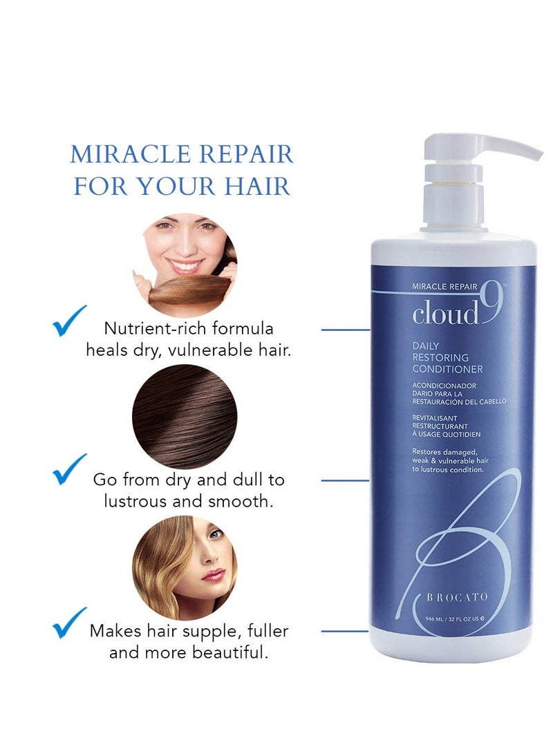 Brocato Brocato Cloud 9 Daily Restoring Conditioner, 32 Ounce, by Beautopia Hair  - Image 2