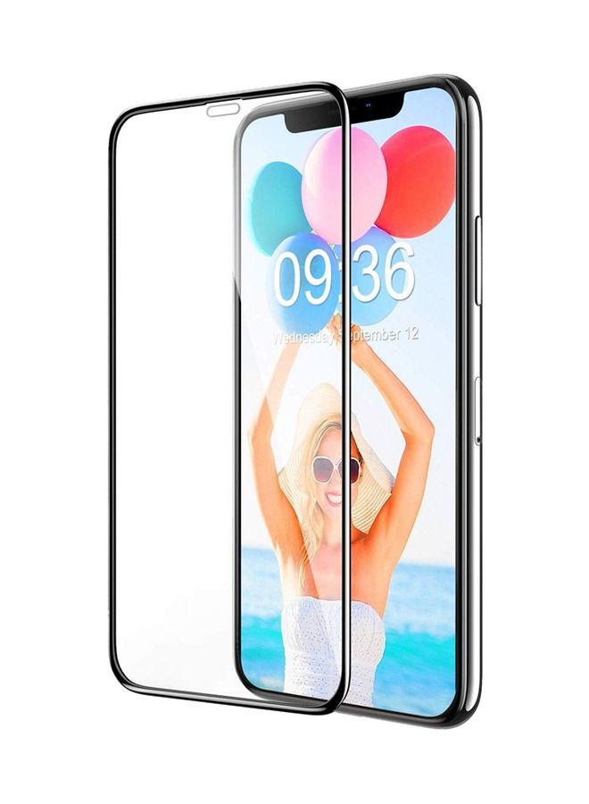 واقي شاشة من الزجاج المقوى عالي الدقة 9H Hardness لهاتف Apple iPhone XS Max شفاف