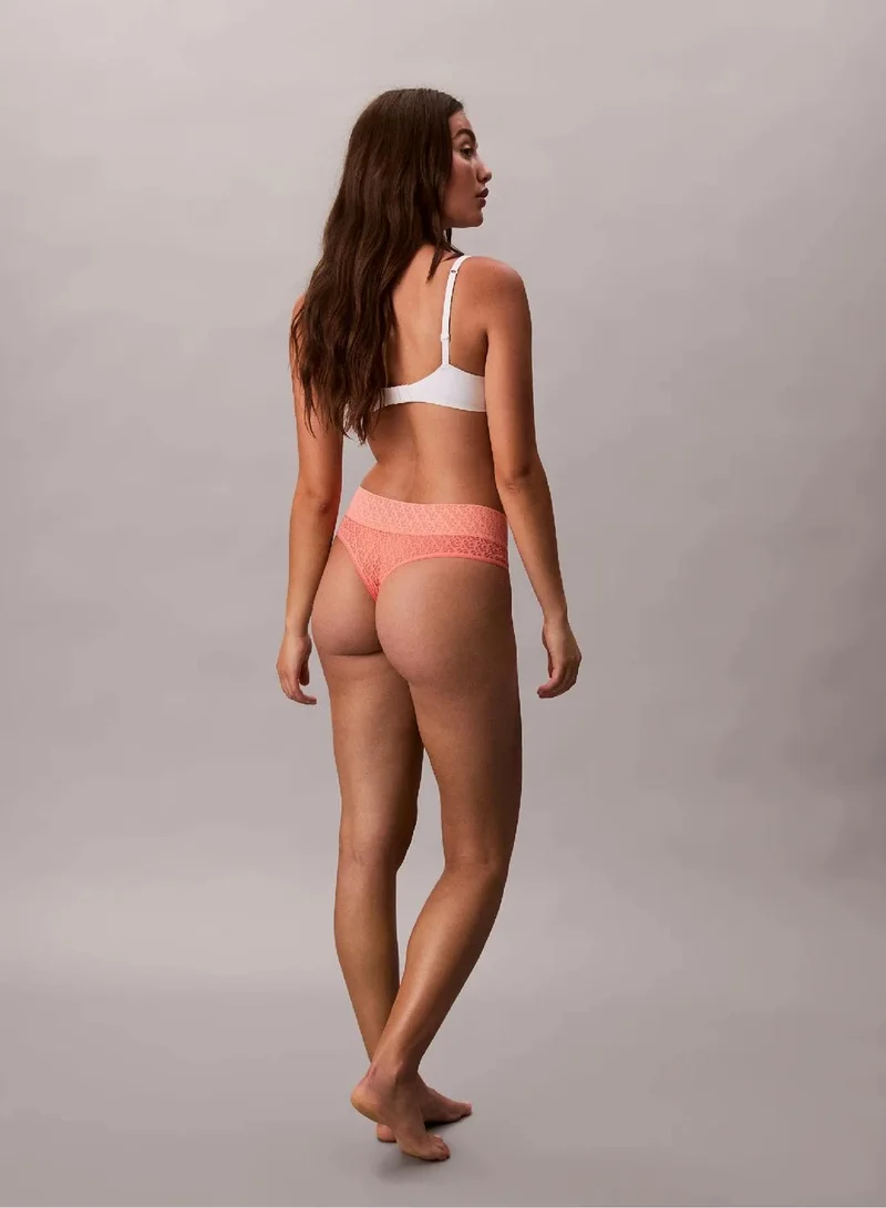 Calvin Klein Coral Pop Brazilian Briefs - Icon Logo Lace for Women | Best Price UAE