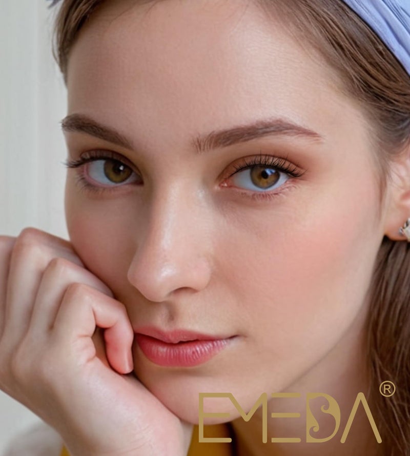 EMEDA Natural Dark Brown False Eyelashes 10mm 3D Brown False Lashes Soft Natural Looking Cat Eye Wispy Strip Lashes (R105-BROWNï¼‰ - Image 5