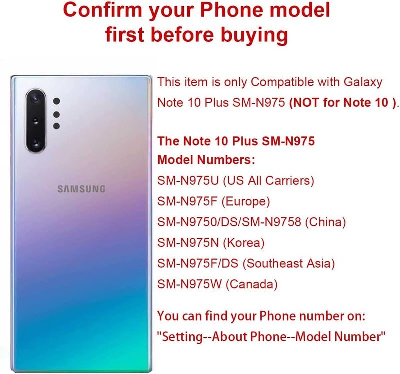 Perzework Rear Back Glass Replacement for Samsung Galaxy Note 10 Plus with Reparing Toolkit and Pre-Installed A-dhesive (Aura Glow) - Image 5