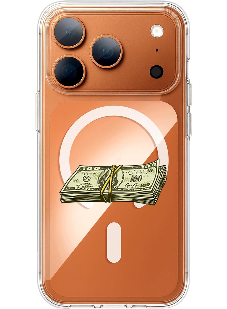 Theodor Magnetic Case for Apple iPhone 17 Pro Compatible with MagSafe Wireless Charging, Shockproof Phone Bumper Cover - White Cat - Image 1