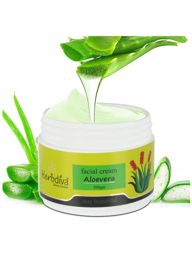 Herbdiva Aloevera Face Massage Cream For Delightful and Glowing Skin, 500G… - Image 2