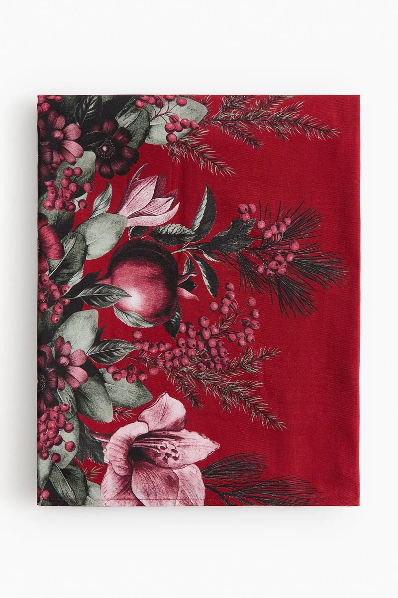 H&M Patterned cotton tablecloth