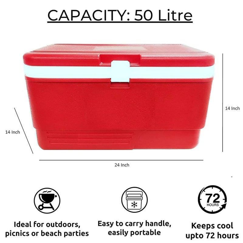 Cyrox 50 LTR Icebox Insulated Ice Bucket Multi Storage Ice Box for Travel Party Picnic Bar Ice Cubes Chiller for Cold Drinks Medical Purpose 1Pcs - Image 4