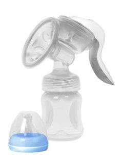 La Frutta Manual Breast Milk Pump, 150 Bottle, Silicone Nipple, Blue 