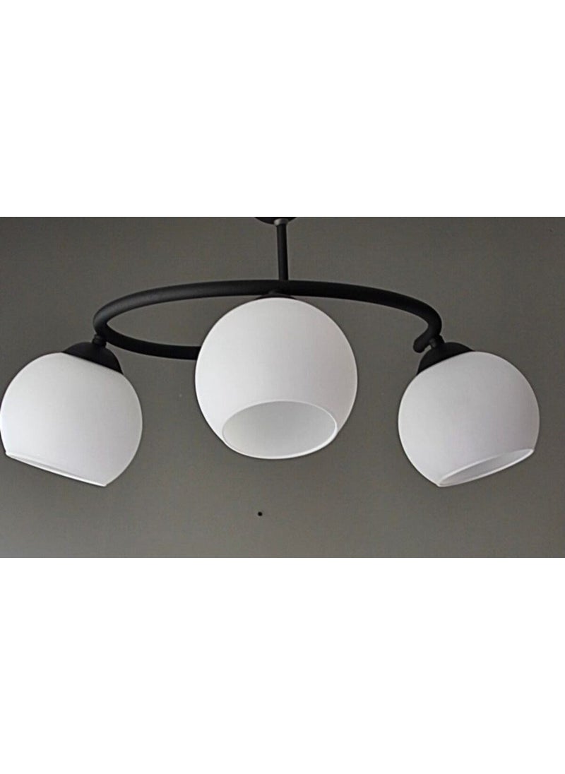 Mylights Sports Siuah Case Opal Glass Sports Modern Chandelier 