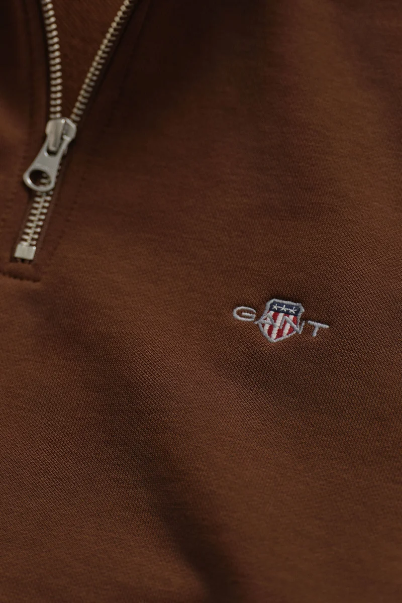 غانت Regular Shield Half Zip Sweatshirt