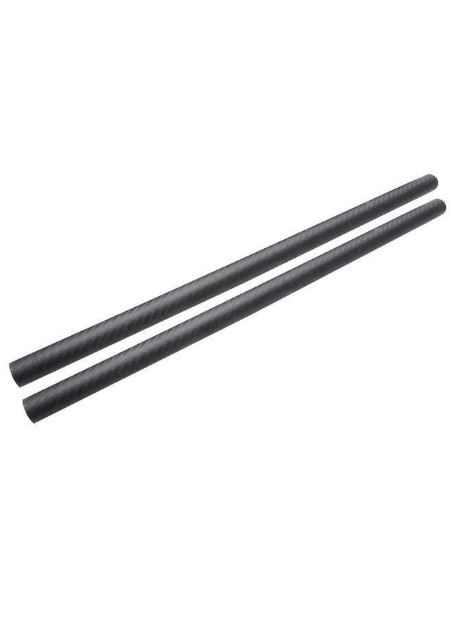 ARRIS 10mm 8mm x 10mm x 500mm 3K Roll Wrapped 100% Carbon Fiber Tube Matt Surface (2 PCS) - Image 1