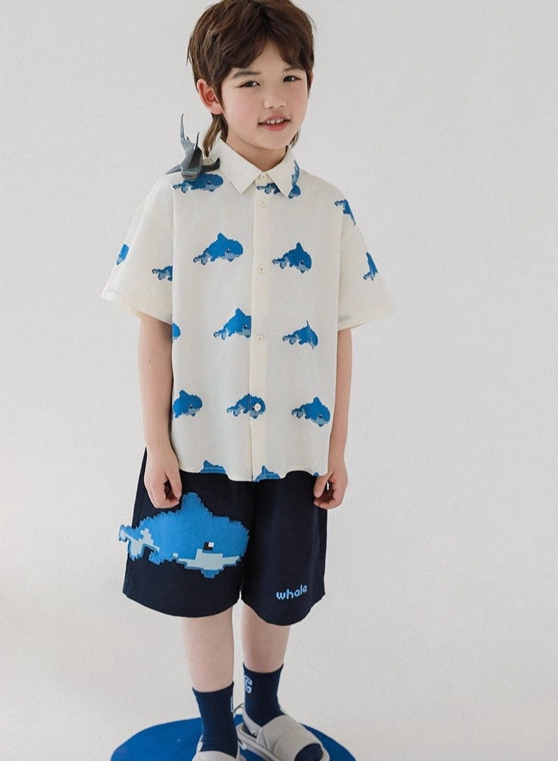 Oddtails Boys' Thin Breathable Short Sleeved Shirt  - Image 5