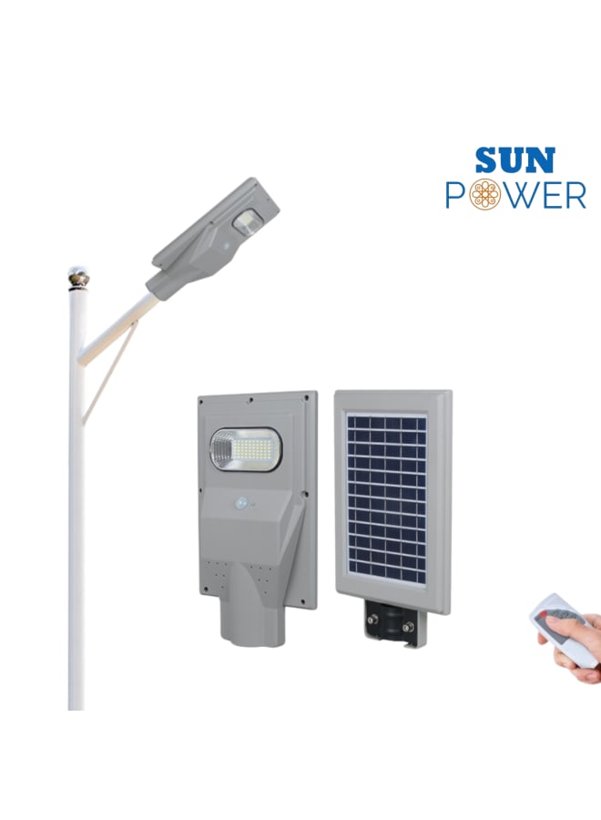 SUN POWER 30W All-In-One Smart Solar LED Street Light ABS with remote controller LED Lamp: Bridgelux - Image 1