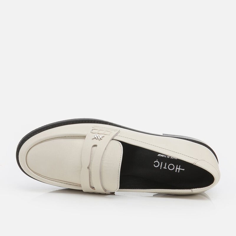 Hotiç 01AYH275820A400 Genuine Leather Bone Women's Loafer  - Image 4