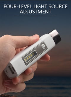 GROIC USB Multifunction Lighting Rechargeable Mini Flashlight, LED Torch Flash Light with Powerbank, Super Bright High Light Zoomable Waterproof LED Flashlight with 4 Light Modes  - Image 4