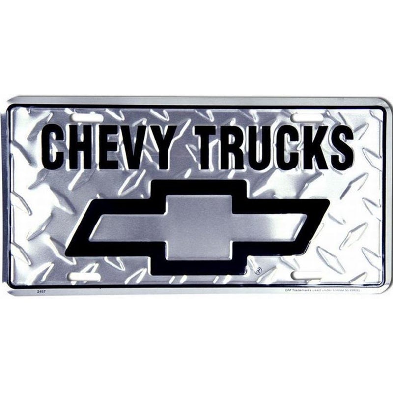 Signs 4 Fun Parody License Plate - Chevy Truck Diamond - 12â€ x 6â€ Decorative License Plate Wall Decor - Decoration Plate Man Cave + Garage - Made in The USA