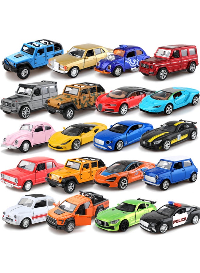 [bag] 1:36 Alloy Car Simulation Car Model Boy Children's Toy Car Gift Ornaments-Color:(bubble Bag) 1: 36 Feima Special Orange  - Image 2