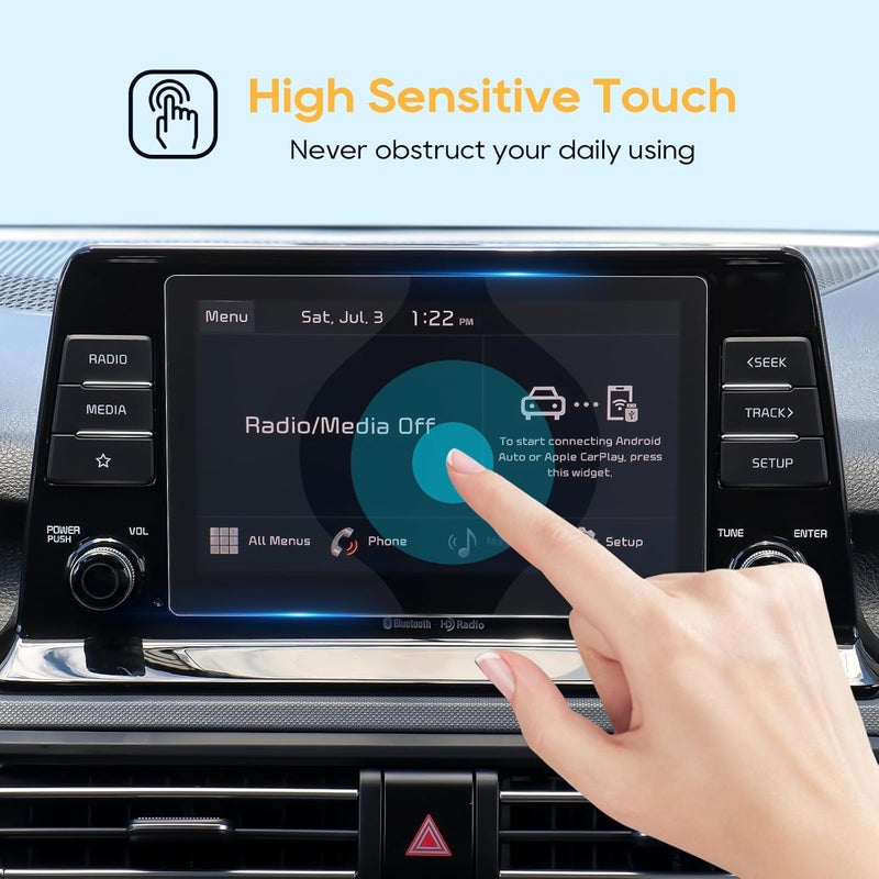 LFOTPP 2 PCS Control Screen Protector for 2021+ Kia Seltos - Image 3