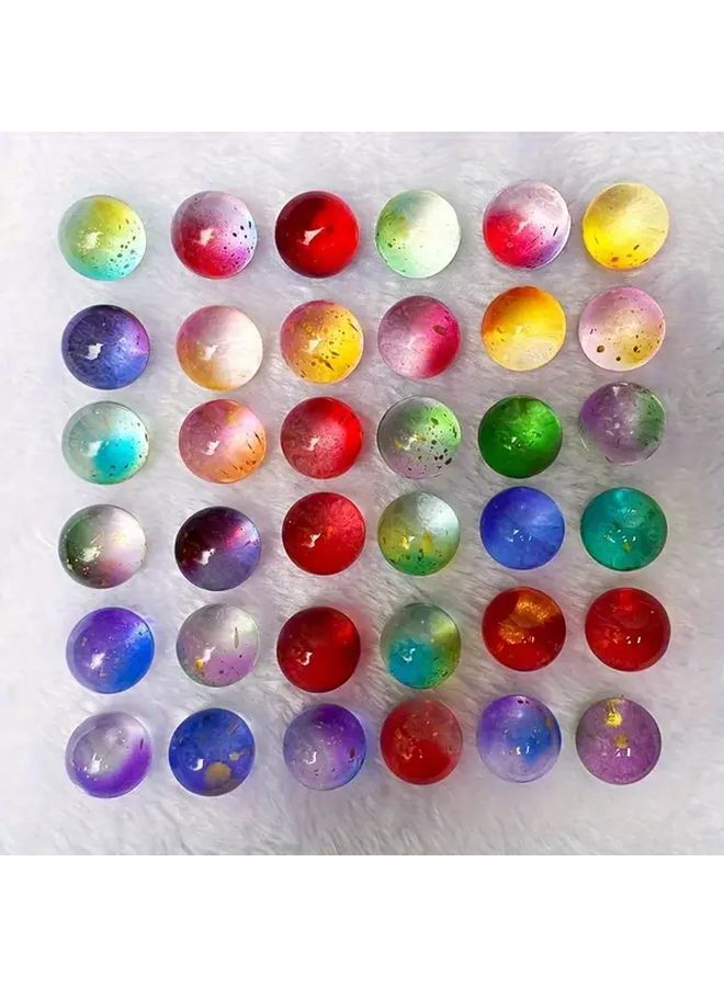 30 Mixed Color 16mm Gradient Glass Beads For DIY Aquarium Vase And Desk Decor - Image 5