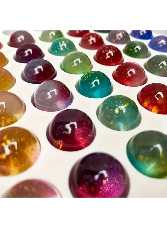 30 Mixed Color 16mm Gradient Glass Beads For DIY Aquarium Vase And Desk Decor - Image 3