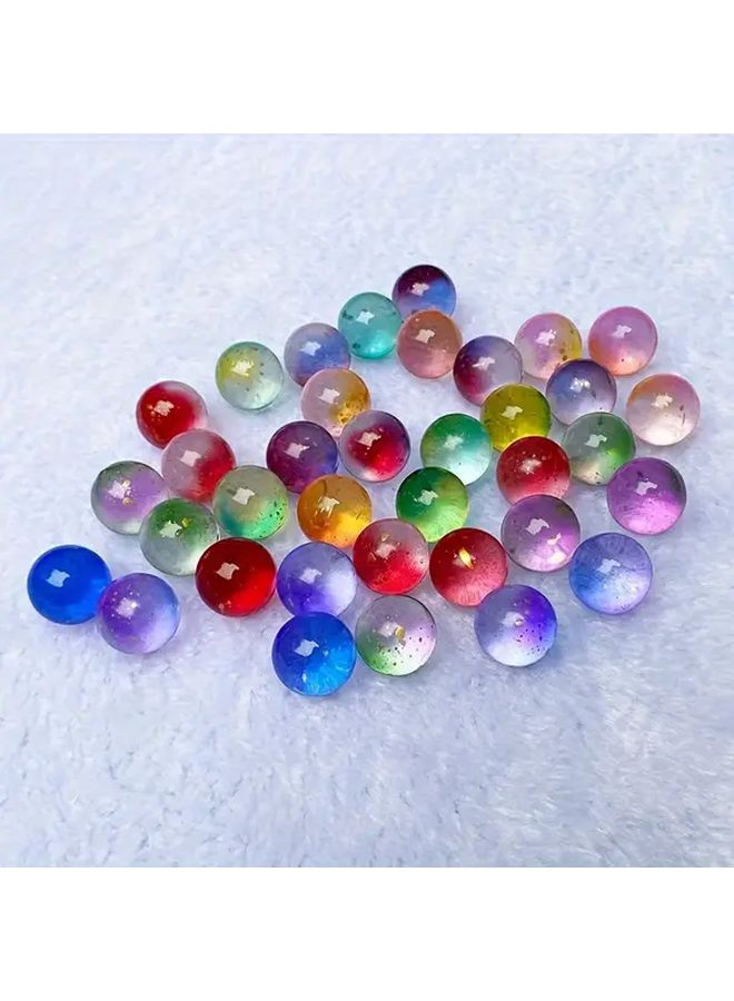 30 Mixed Color 16mm Gradient Glass Beads For DIY Aquarium Vase And Desk Decor - Image 4