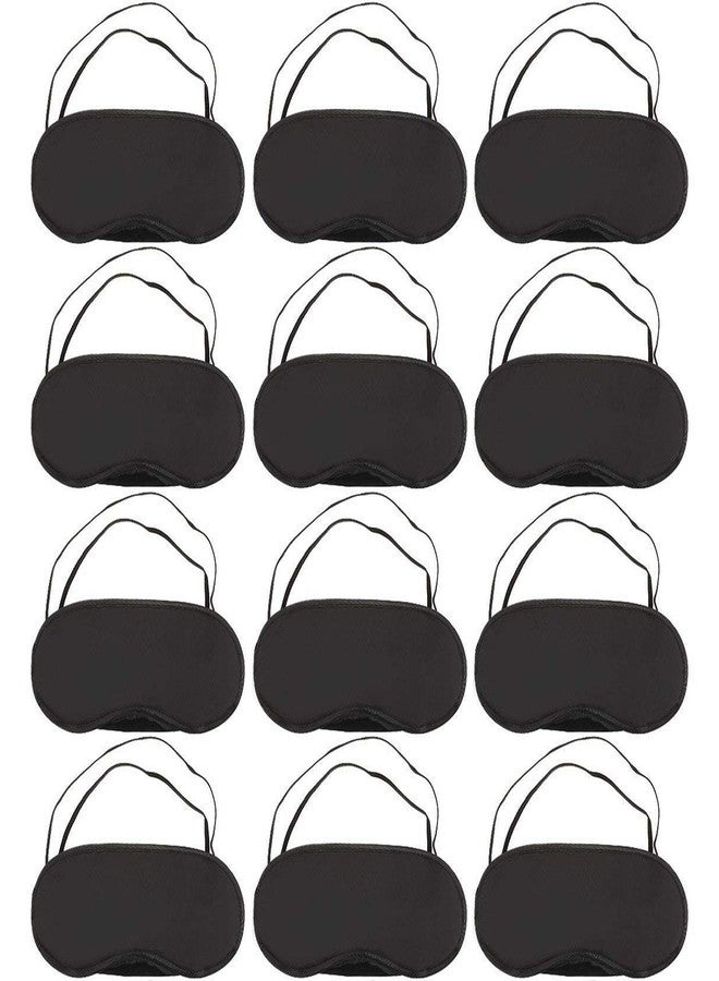 Axe Sickle 12 Pcs Eye Mask Sleep Blindfold with Nose Pad and Elastic Strap for Travel Sleep, Game Sleeping, Black - Image 2