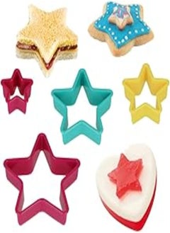 Metaltex Metaltex 25.91.20 Star Shape Nesting Cookie Cutters in Assorted Sizes, Set of 4, Multi-Colour, Stainless Steel 