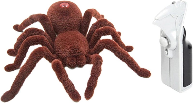 كلاراكو عنكبوت رتيلاء واقعي يعمل بجهاز تحكم عن بعد، لعبة مقالب، إكسسوارات هالوين، عنكبوت تحكم عن بعد، مناسب للأعياد وحفلات الكريسماس للأطفال - Image 1