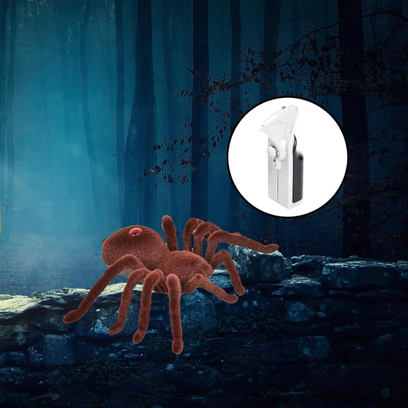 كلاراكو عنكبوت رتيلاء واقعي يعمل بجهاز تحكم عن بعد، لعبة مقالب، إكسسوارات هالوين، عنكبوت تحكم عن بعد، مناسب للأعياد وحفلات الكريسماس للأطفال - Image 5