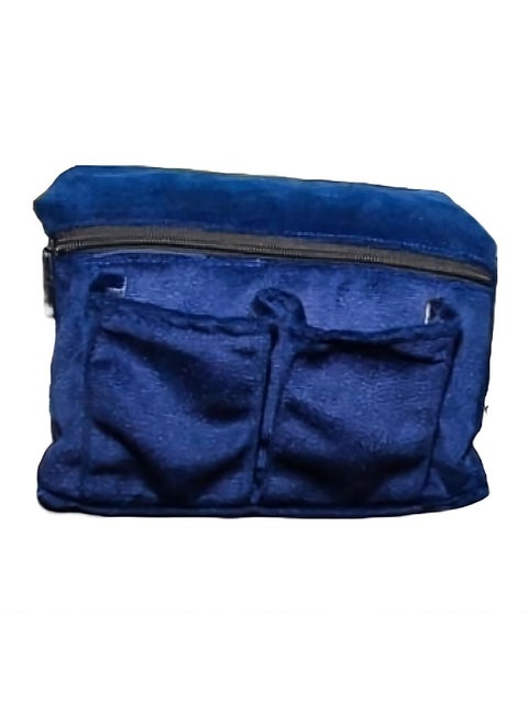 car fabric armrest with 2 pockets - Blue