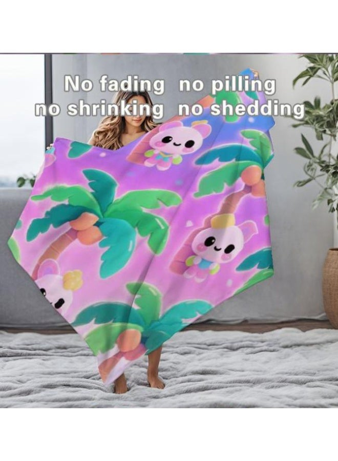 عام بطانية رقيقة من الفانيلا الكرتونية للأطفال والرضع (دافئة ومريحة، ومناسبة للنوم والألعاب) 70 سم * 100 سم - Image 4