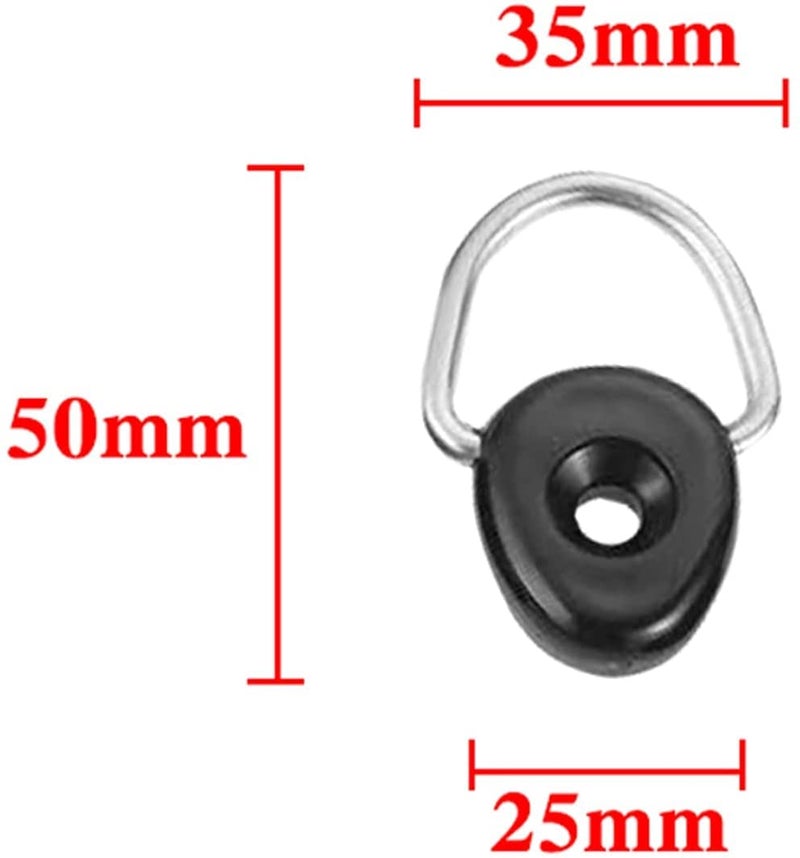 Carmoeignin 10pcs Carmoeignin Trunk Cargo Tie-Down for Suzuki Jimny JB64 JB74W 19-23 D-Ring Buckle Quick Release Fastener Clip with Screws 2019 2020 2021 2022 2023 Car Accessories with Screws - Image 2