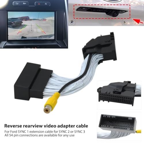 Gxcdizx 54 Pin Apim Connector Sync 1 for Ford Camera Input Harness Cable Extension on SYNC 2 or SYNC 3 with RCA Connector for Camera 35cm 14 inches - Image 5