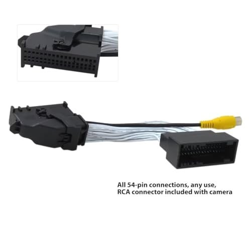 Gxcdizx 54 Pin Apim Connector Sync 1 for Ford Camera Input Harness Cable Extension on SYNC 2 or SYNC 3 with RCA Connector for Camera 35cm 14 inches - Image 3