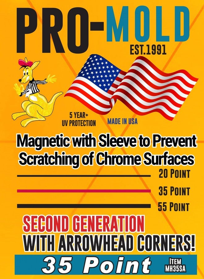 Pro-Mold Box(25) Pro-Mold 35 pt Magnetic One-Touch Card Holders Holds Sleeved Card 2nd Gen MH35SA - Image 1