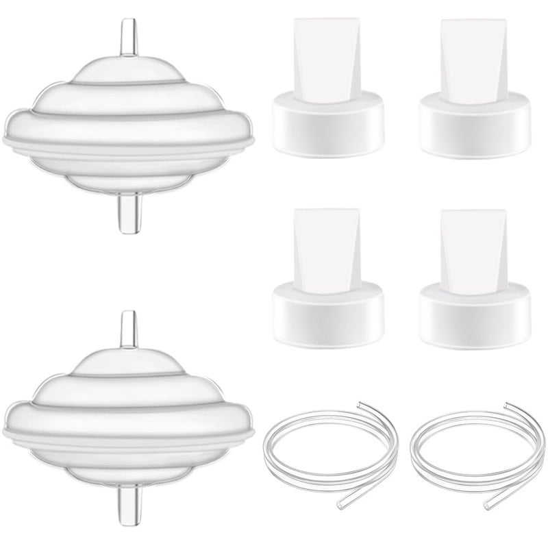 Backflow Protector 2PCS Tubing 2PCS and Duckbill Valves 4PCS Replacement Pump Part Compatible with Spectra S1 Spectra S2 Spectra 9 PlusReplace Original Spectra Pump Parts