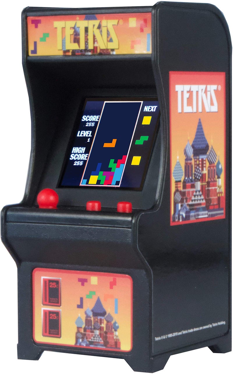 Super Impulse Tiny Arcade Tetris Mini Retro Game (3.5"): Playable Handheld Arcade Machine w/ Real Gameplay & Sound - Classic 1980's Video Game (Ages 8+) - Image 1