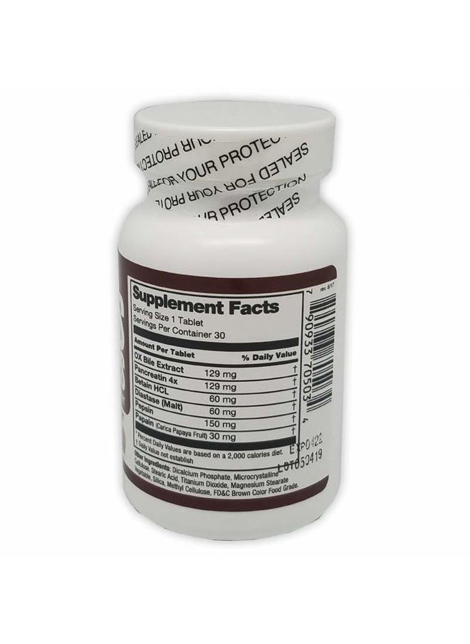 Germa Bile Salts Natural Dietary Supplement, for Liver Support / Sales Biliares Suplemento Dietetico Natural, Ayuda Higado 30 Tabs  - Image 3