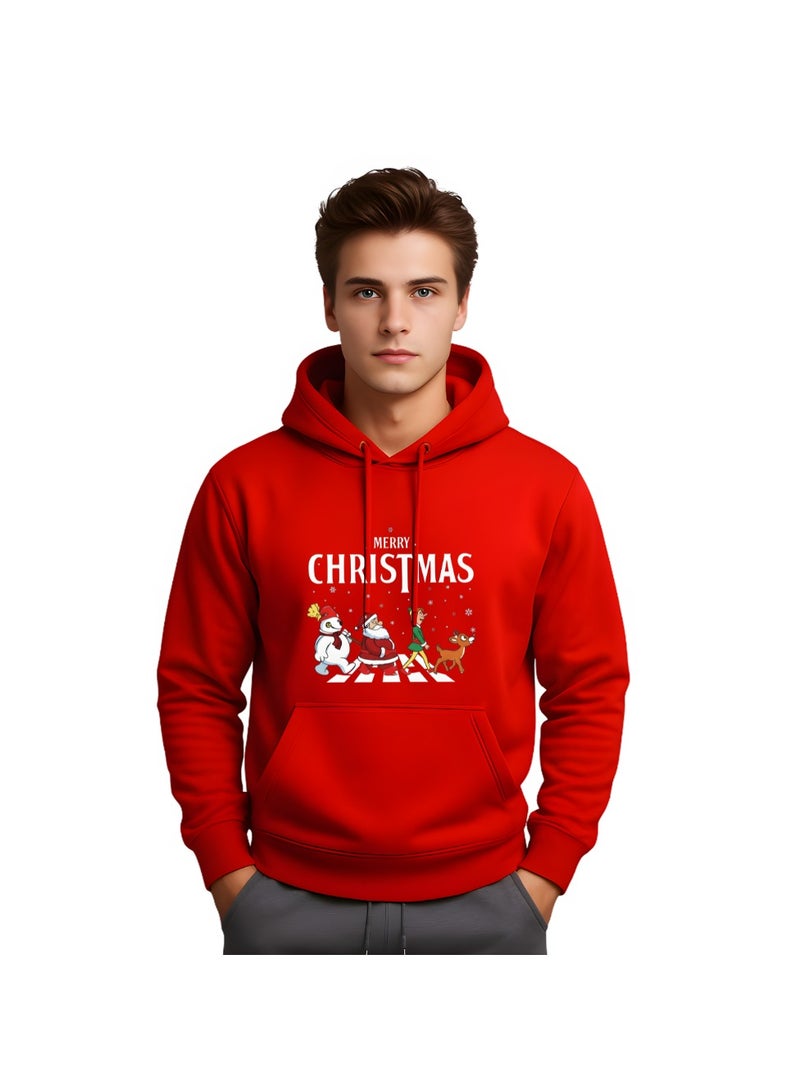 PRINTSHOP4ME Christmas Hoodies For Men–Soft Cotton Pullover Hoodie With Drawstring–Long Sleeve Hoodie For Winter–Ideal For Holiday Celebrations,Casual Wear - Image 1