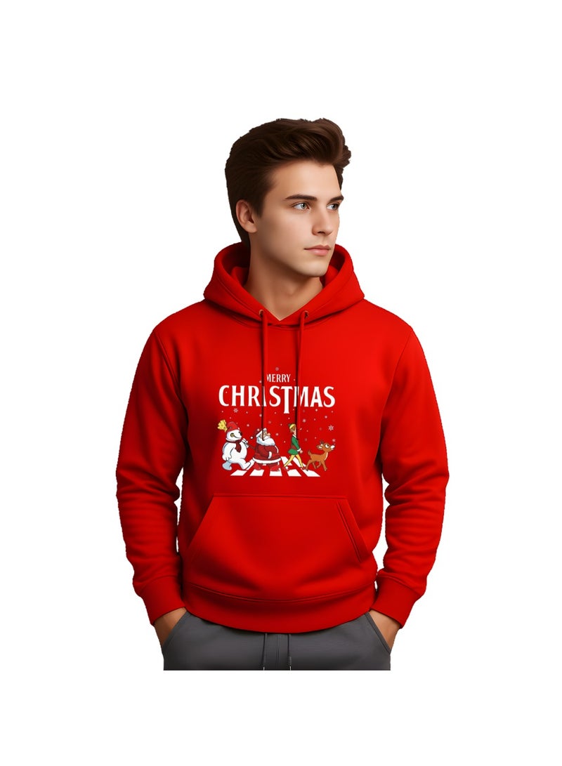 PRINTSHOP4ME Christmas Hoodies For Men–Soft Cotton Pullover Hoodie With Drawstring–Long Sleeve Hoodie For Winter–Ideal For Holiday Celebrations,Casual Wear - Image 3