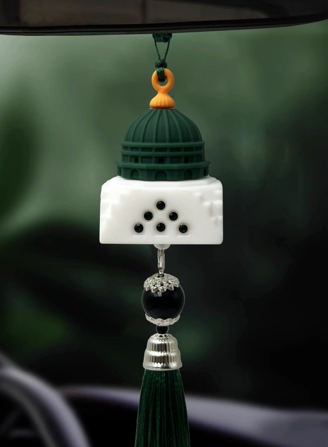 Generic High end car pendant, rearview mirror, simplified architectural design, high-end car decoration parts, interior pendant  - Image 1