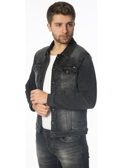 Cedy Denim Men's Slim Fit Jeans Coat - C307  - Image 4