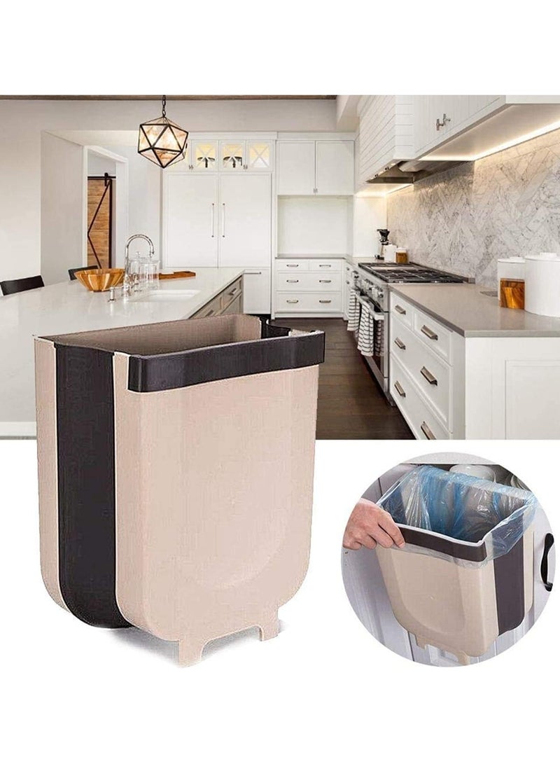 Reko Hanging Trash Can Kitchen Cabinet Door Hanging Trash Small Compact Garbage Can Hanging Cabinet Trash - Image 5