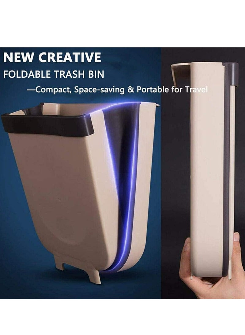 Reko Hanging Trash Can Kitchen Cabinet Door Hanging Trash Small Compact Garbage Can Hanging Cabinet Trash - Image 2