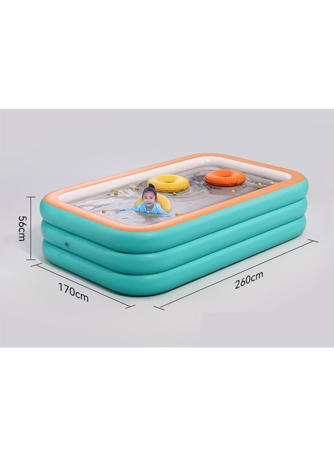 KLNAMAEAAN Inflatable 3 Layer Swimming Pool 260 CM - Image 2