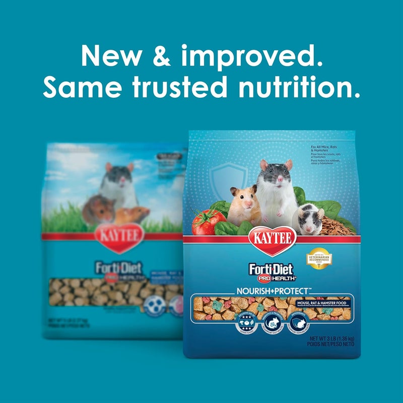 Kaytee KY99994 Forti Diet Pro Health Food for Mouse and Pet Rats, 3-Pound - Image 2