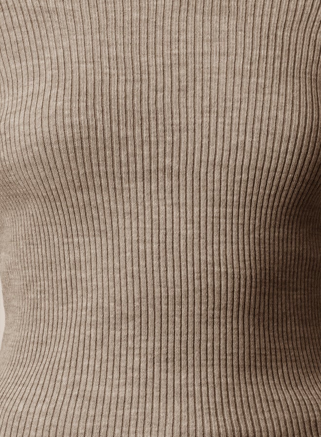 trendyol Mink Carmen Collar Sweater - Image 4