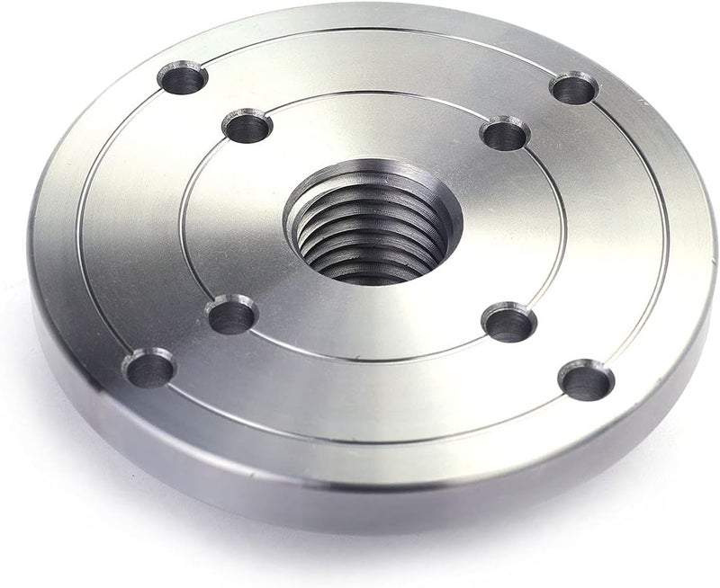 PHUKIMLONG 4" Wood Lathe Steel Faceplate Chucks, 1”-8TPI Thread Woodworking Accessories Tools - Image 2