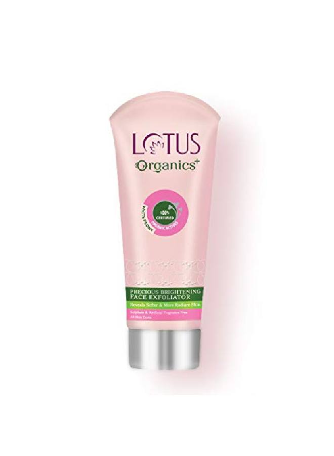 Lotus Organics+ Precious Brightening Face Exfoliator Gentle And Effective Organic Face Scrub 100G  - Image 2