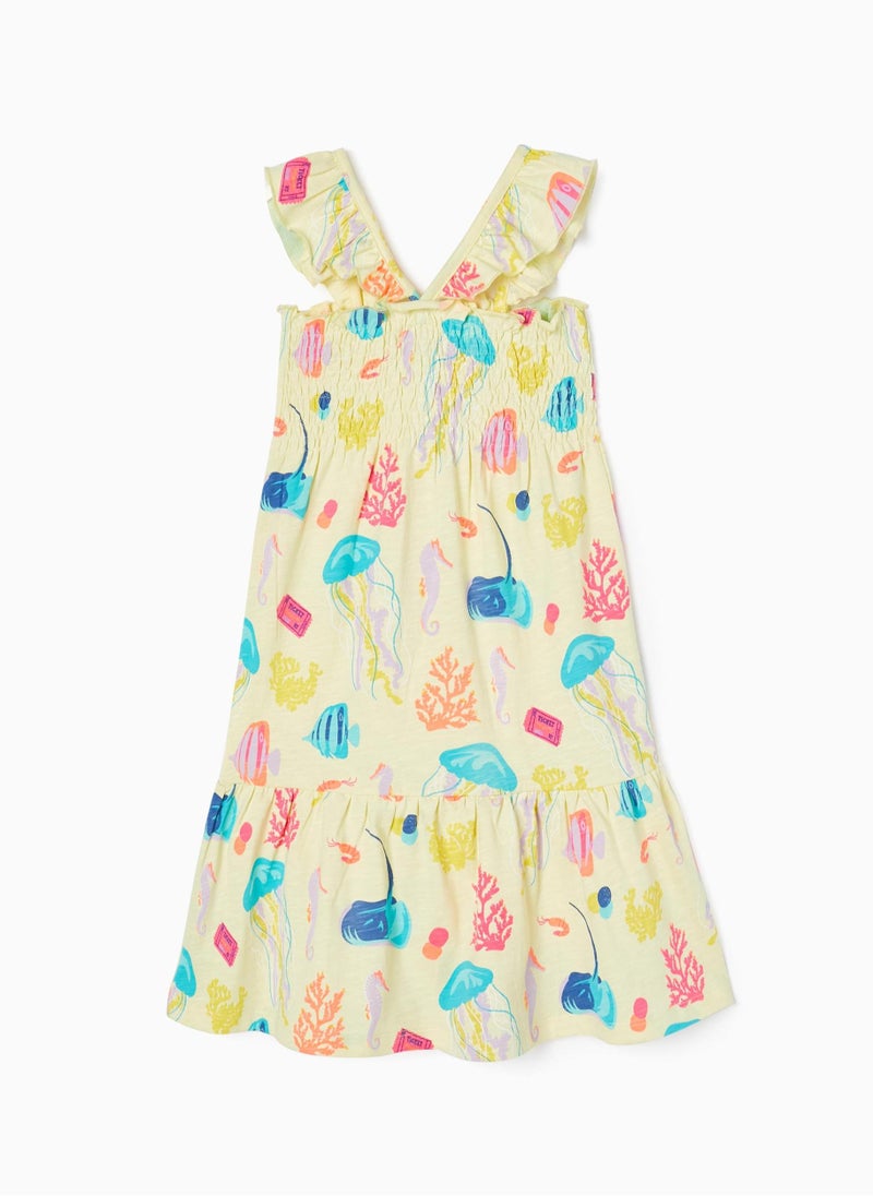 Zippy - Zippy Cotton Dress For Girls Ocean - Image 1